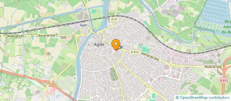 localisation de l'entreprise MONSIEUR THIERRY COUDERC  AGDE