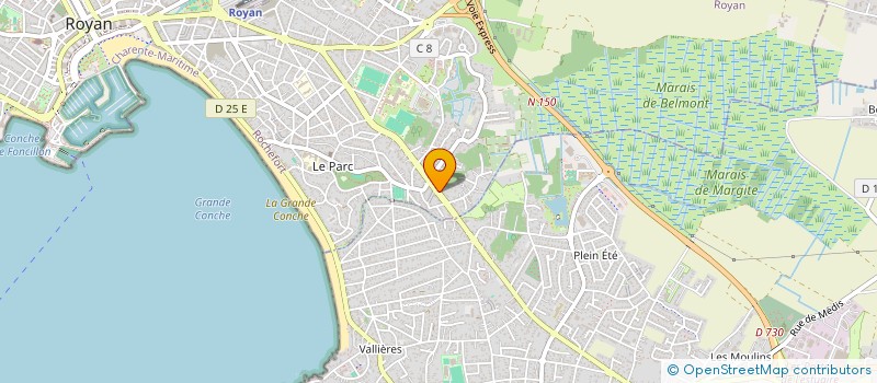 localisation de l'entreprise MONSIEUR THIERRY COUDREAU  ROYAN