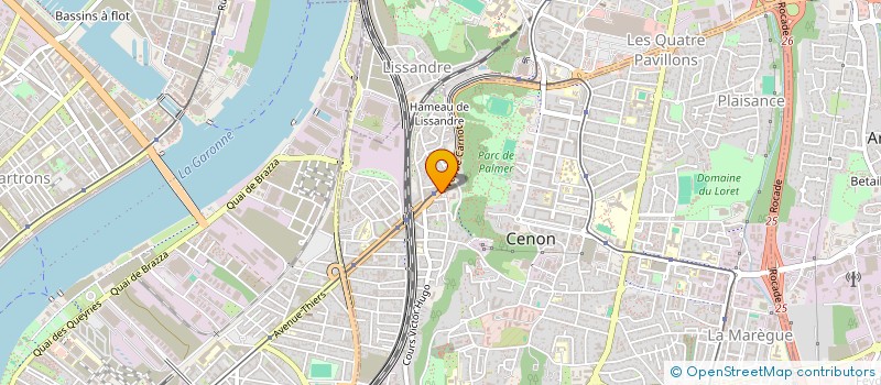 localisation de l'entreprise MONSIEUR THIERRY COUGET  CENON