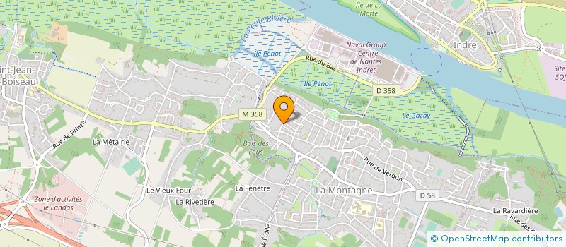 localisation de l'entreprise MONSIEUR THIERRY COUILLAUD  LA MONTAGNE