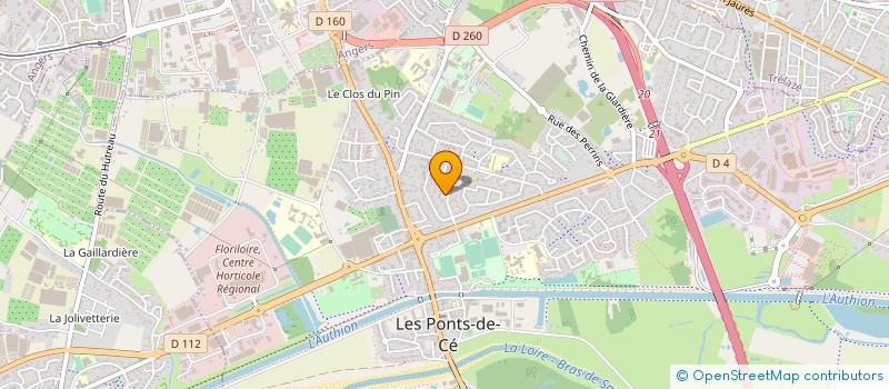 localisation de l'entreprise MONSIEUR THIERRY COULIS  LES PONTS-DE-CE