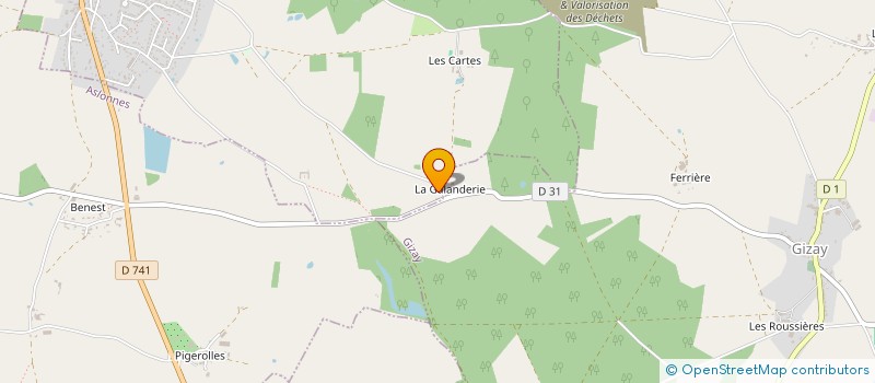 localisation de l'entreprise MONSIEUR THIERRY COULOMBEL  GIZAY