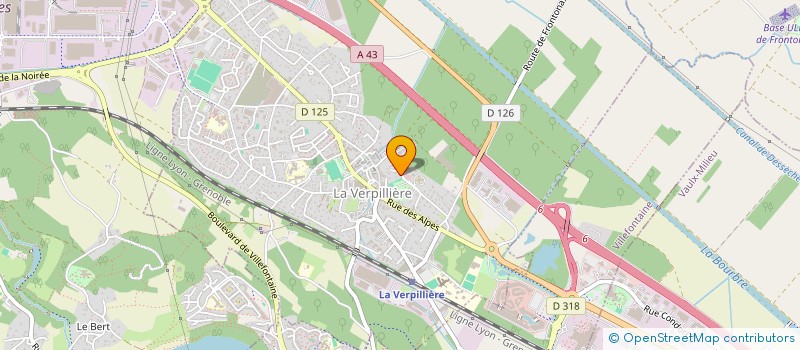localisation de l'entreprise MONSIEUR THIERRY COULON  LA VERPILLIERE