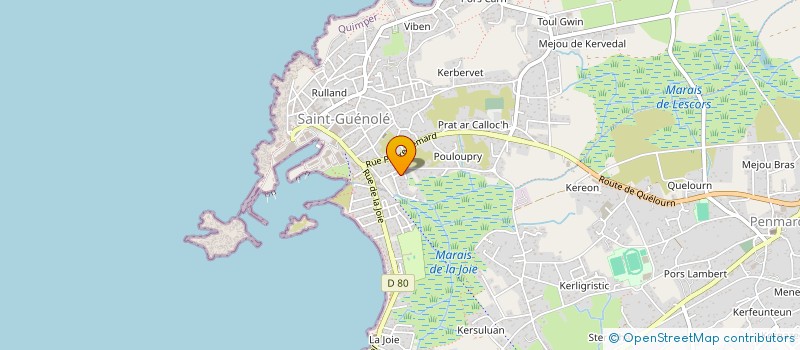 localisation de l'entreprise MONSIEUR THIERRY COULON à PENMARCH