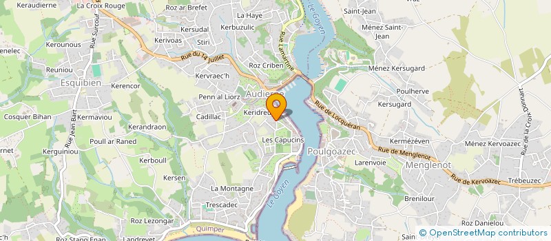 localisation de l'entreprise MONSIEUR THIERRY COUPELANT  AUDIERNE