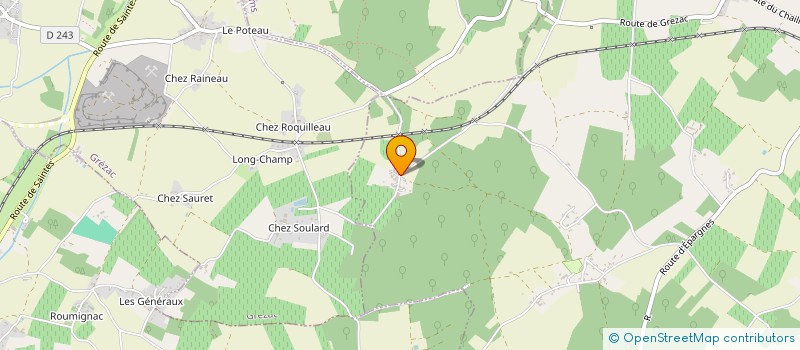 localisation de l'entreprise MONSIEUR THIERRY COURPRON  SAINT-ANDRE-DE-LIDON