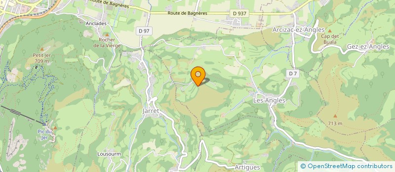 localisation de l'entreprise MONSIEUR THIERRY COURREGES  LOURDES