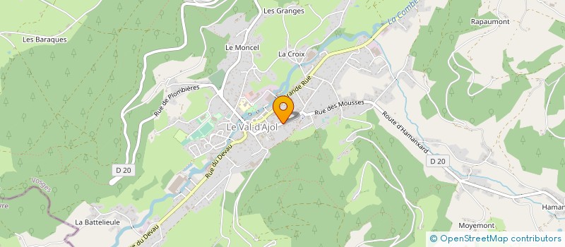 localisation de l'entreprise MONSIEUR THIERRY COURROY  LE VAL-D'AJOL