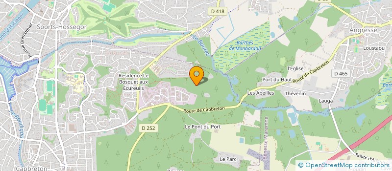 localisation de l'entreprise MONSIEUR THIERRY COURTIADE à CAPBRETON