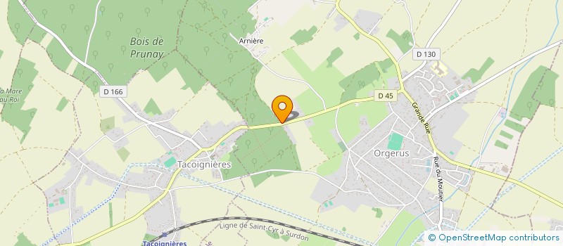 localisation de l'entreprise MONSIEUR THIERRY COURTIN  ORGERUS