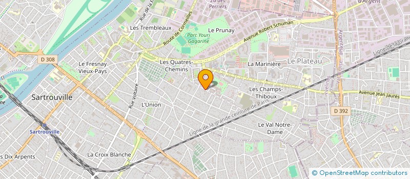 localisation de l'entreprise MONSIEUR THIERRY COURTOIS à SARTROUVILLE