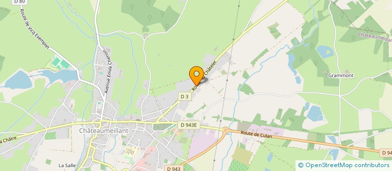 localisation de l'entreprise MONSIEUR THIERRY COURTOIS  CHATEAUMEILLANT