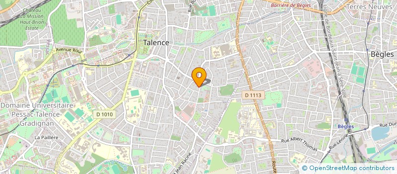 localisation de l'entreprise MONSIEUR THIERRY COUZINET  TALENCE