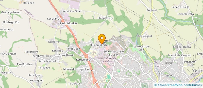 localisation de l'entreprise MONSIEUR THIERRY COZIEN  LANDERNEAU