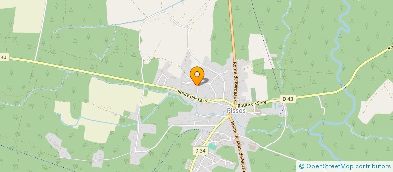 localisation de l'entreprise MONSIEUR THIERRY CRESPOS  PISSOS