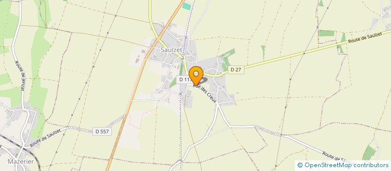 localisation de l'entreprise MONSIEUR THIERRY CROCHET  SAULZET