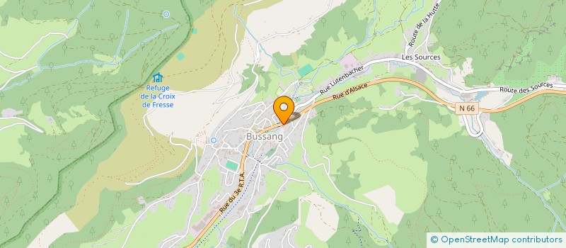 localisation de l'entreprise MONSIEUR THIERRY CROIZIER  BUSSANG