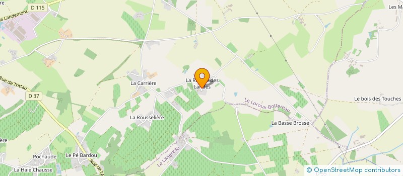 localisation de l'entreprise MONSIEUR THIERRY CROUTON à LE LOROUX-BOTTEREAU