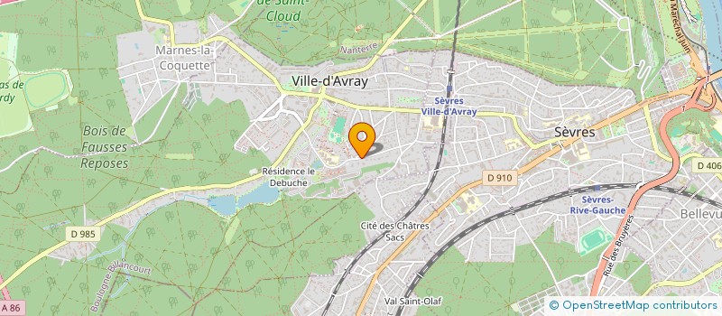 localisation de l'entreprise MONSIEUR THIERRY CUISENIER  VILLE-D'AVRAY