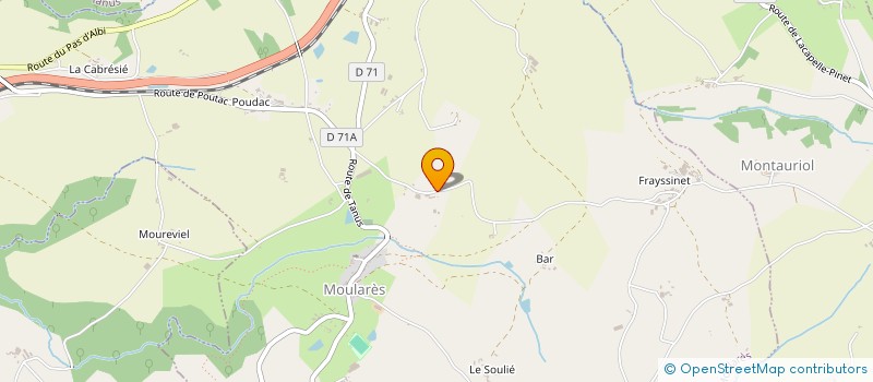 localisation de l'entreprise MONSIEUR THIERRY CUQ  MOULARES