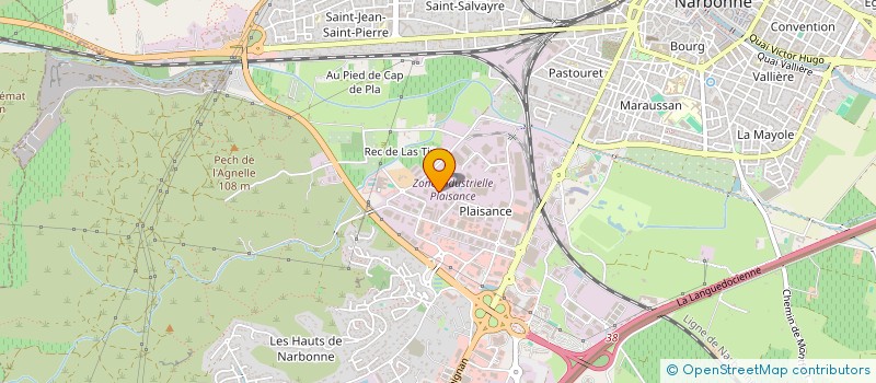 localisation de l'entreprise MONSIEUR THIERRY CUTILLAS  NARBONNE