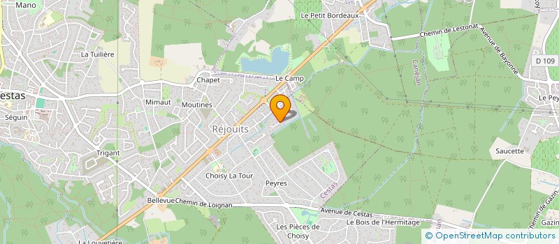 localisation de l'entreprise MONSIEUR THIERRY CYBULA  CESTAS