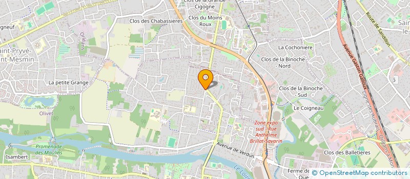 localisation de l'entreprise MONSIEUR THIERRY D'AGUANNO à OLIVET