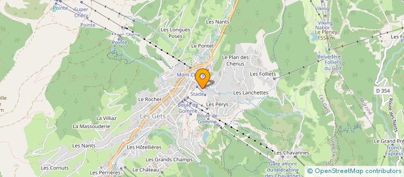 localisation de l'entreprise MONSIEUR THIERRY D'ASCANIO  LES GETS