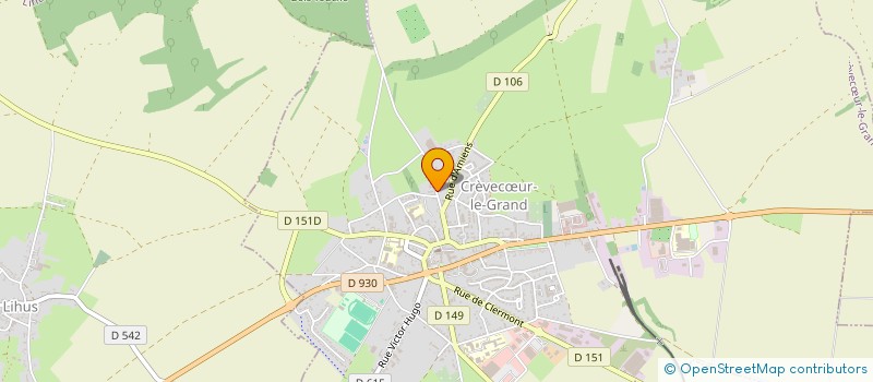 localisation de l'entreprise MONSIEUR THIERRY D'HERMY  CREVECOEUR-LE-GRAND
