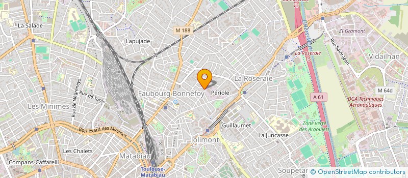localisation de l'entreprise MONSIEUR THIERRY DALLA COSTA à TOULOUSE