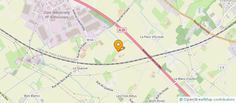 localisation de l'entreprise MONSIEUR THIERRY DAMBRE  ENNETIERES-EN-WEPPES