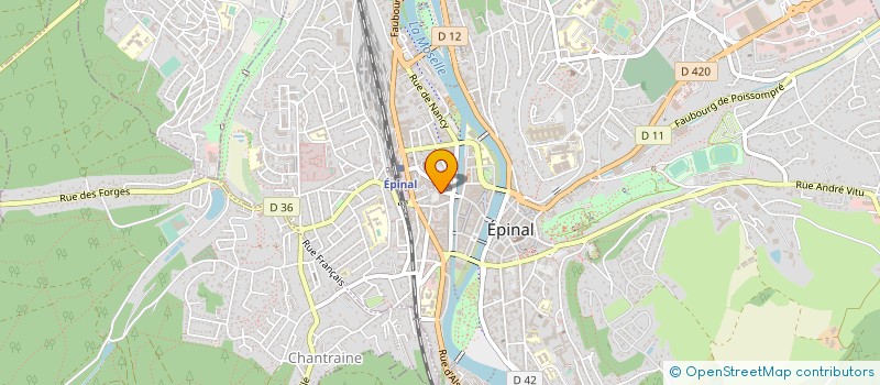 localisation de l'entreprise MONSIEUR THIERRY DANET  EPINAL