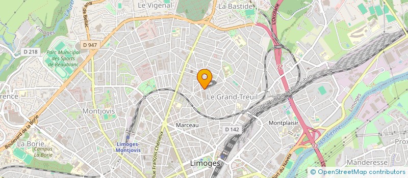 localisation de l'entreprise MONSIEUR THIERRY DANGUIRAC à LIMOGES