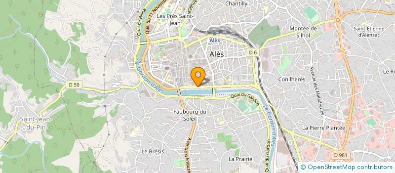 localisation de l'entreprise MONSIEUR THIERRY DARDALHON  ALES