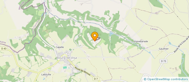 localisation de l'entreprise MONSIEUR THIERRY DAUMIERES  BOURG DE VISA