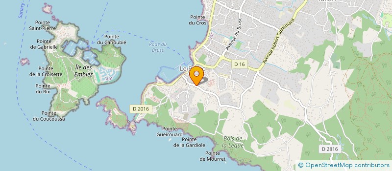 localisation de l'entreprise MONSIEUR THIERRY DAUVIN  SIX-FOURS-LES-PLAGES