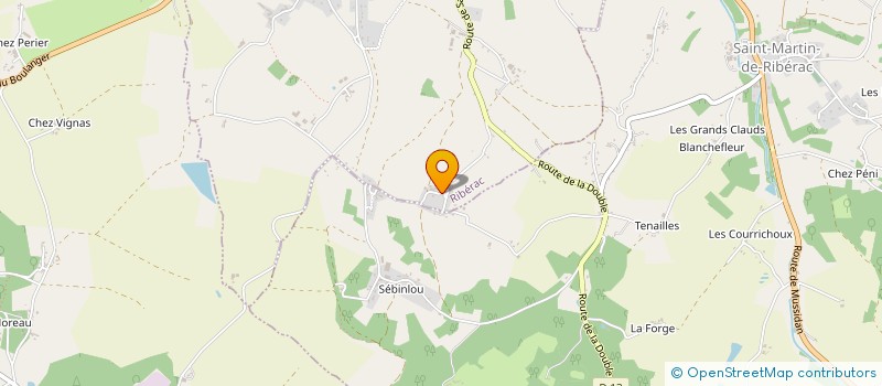 localisation de l'entreprise MONSIEUR THIERRY DAVID  RIBERAC