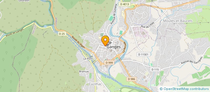 localisation de l'entreprise MONSIEUR THIERRY DAVID à GANGES