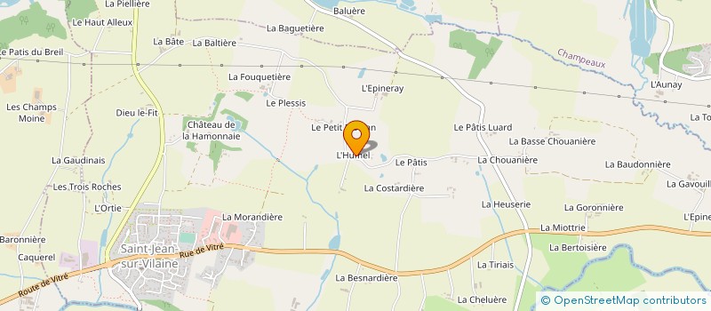 localisation de l'entreprise MONSIEUR THIERRY DAVID  SAINT-JEAN-SUR-VILAINE