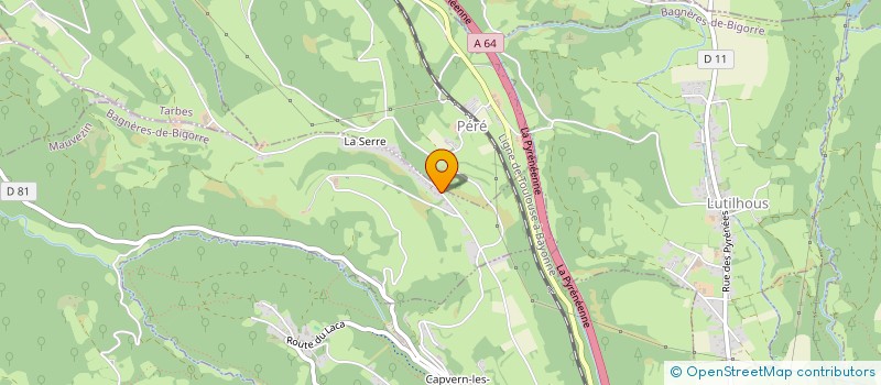 localisation de l'entreprise MONSIEUR THIERRY DAVIN  BOURG-DE-BIGORRE