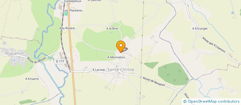 localisation de l'entreprise MONSIEUR THIERRY DAVOUS  SAINTE-CHRISTIE