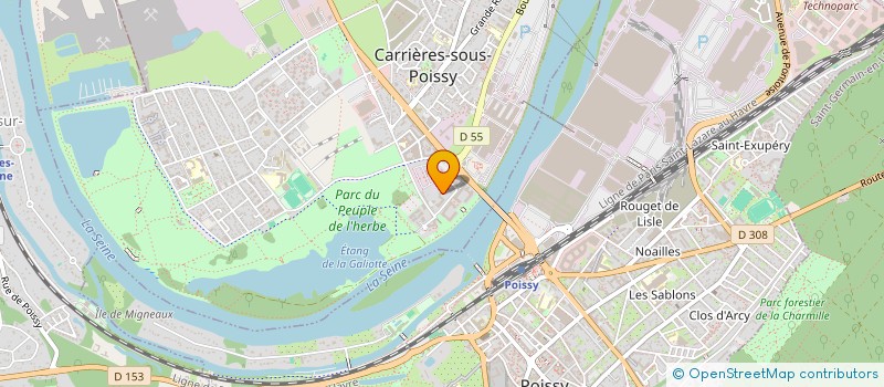 localisation de l'entreprise MONSIEUR THIERRY DE CARVALHO  CARRIERES-SOUS-POISSY