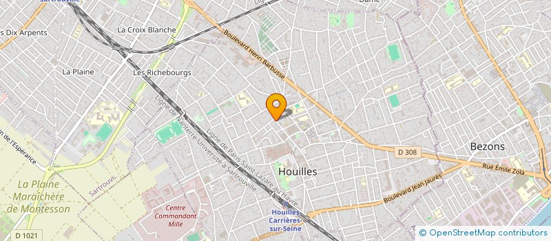 localisation de l'entreprise MONSIEUR THIERRY DE GRAEVE à HOUILLES