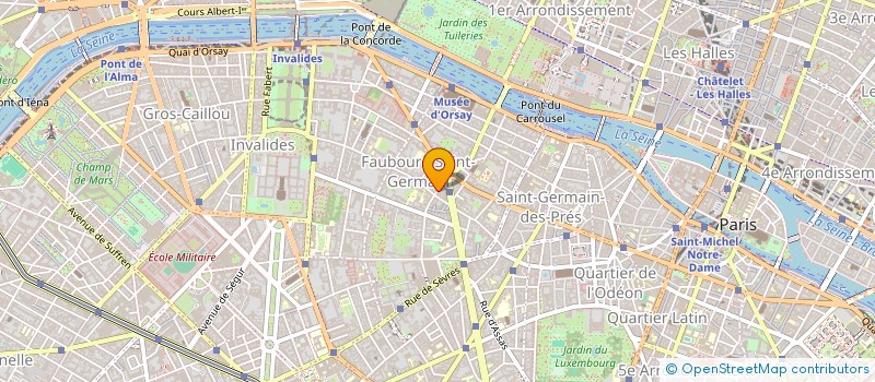 localisation de l'entreprise MONSIEUR THIERRY DE LA CROIX  PARIS