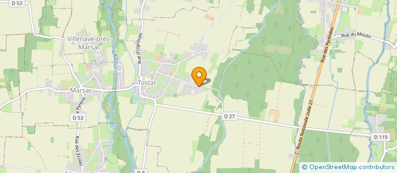 localisation de l'entreprise MONSIEUR THIERRY DE LA FUENTE  TOSTAT