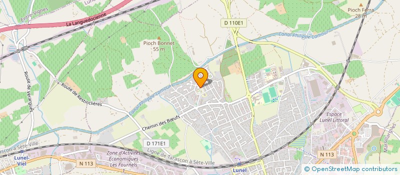 localisation de l'entreprise MONSIEUR THIERRY DE LA HOS  LUNEL