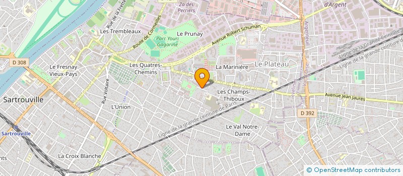 localisation de l'entreprise MONSIEUR THIERRY DE MALAFOSSE à SARTROUVILLE