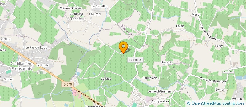 localisation de l'entreprise MONSIEUR THIERRY DE ROQUEFEUIL  LUGON-ET-L'ILE-DU-CARNAY