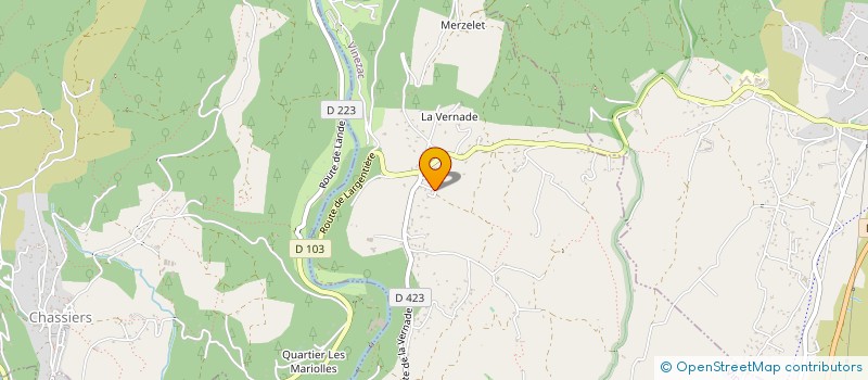 localisation de l'entreprise MONSIEUR THIERRY DEBARD  VINEZAC