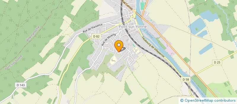 localisation de l'entreprise MONSIEUR THIERRY DEBEAUVAIS à PONT-SUR-YONNE